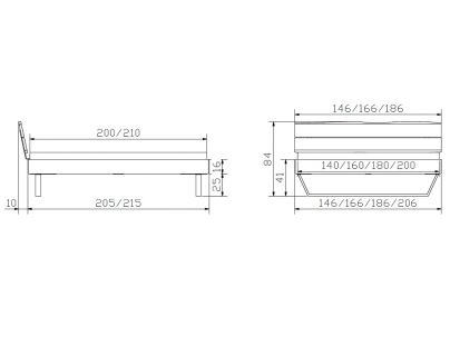 Lit Levane en chêne massif noueux naturel | Le Monde du Lit
