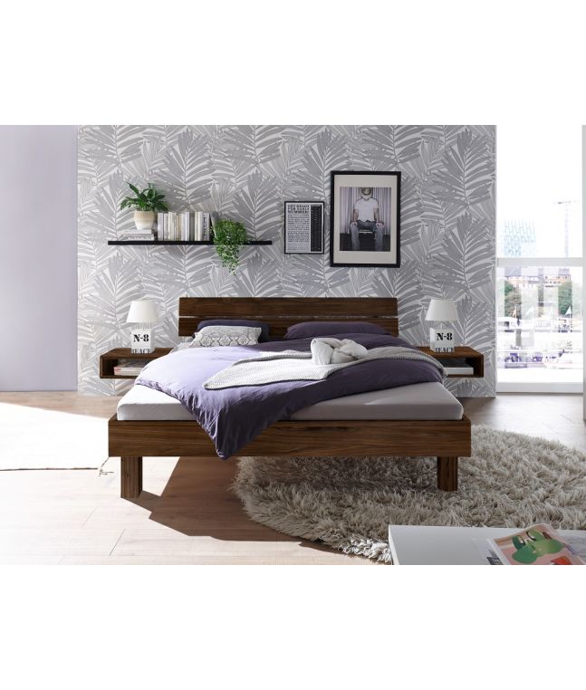 HASENA - Lit en noyer massif