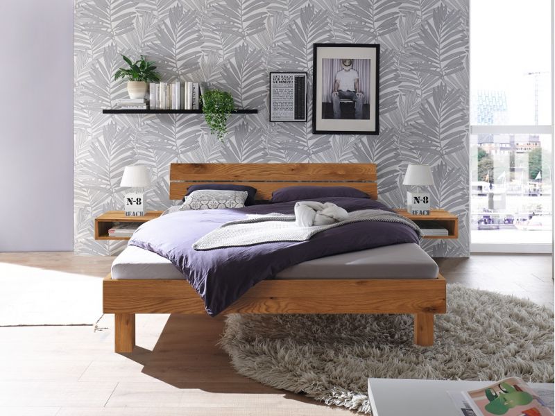 HASENA - Lit en chêne massif