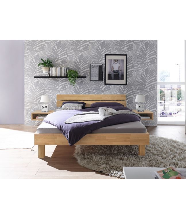 HASENA - Lit en chêne massif