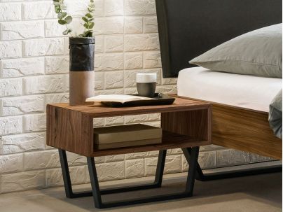 HASENA - Chevet en noyer massif