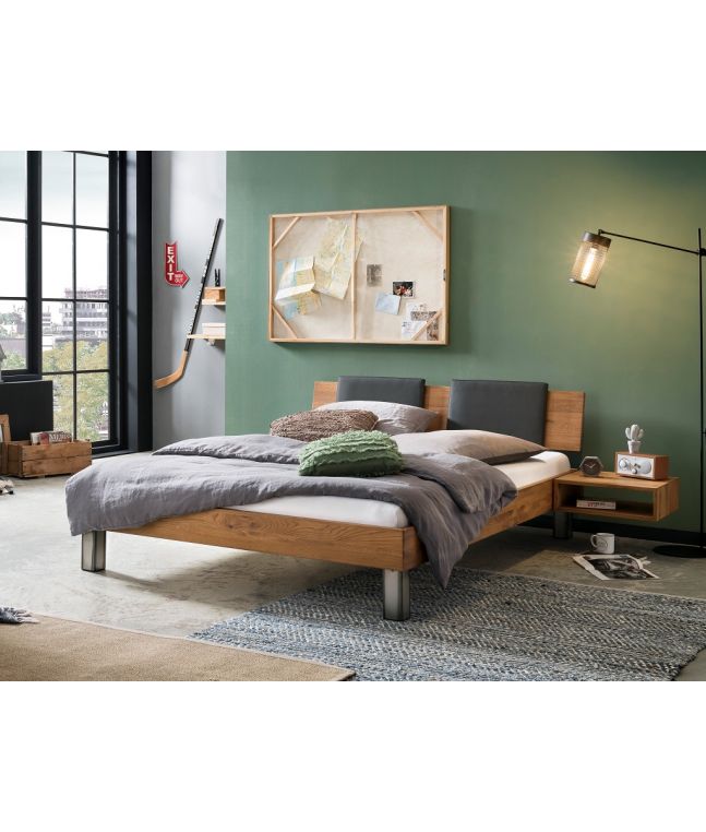 HASENA - Lit Lodi en bois massif