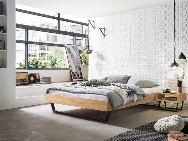 HASENA - Lit Ostino chêne massif