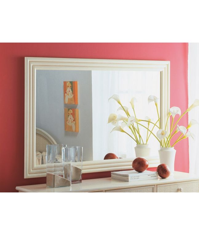 Miroir Almansa en rotin haut de gamme, meuble pour la chambre à coucher. Le Monde du Lit