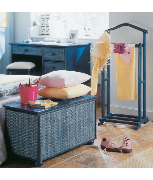 Coffre de rangement en rotin haut de gamme, meuble pour la chambre à coucher. Le Monde du Lit