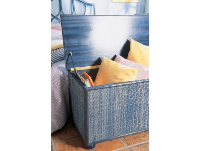 Coffre de rangement en rotin haut de gamme, meuble pour la chambre à coucher. Le Monde du Lit
