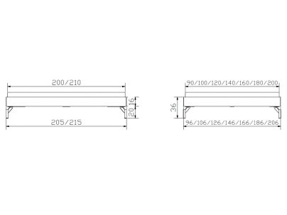 Lit Cardella en noyer massif | Le Monde du Lit