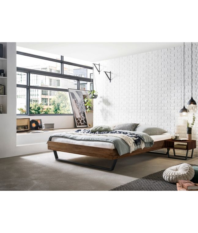 HASENA - Lit en noyer massif Ostino