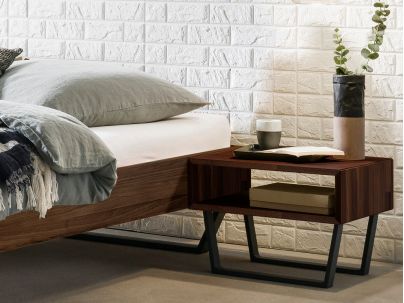 Lit de design contemporain Ostino fabriqué par Hasena