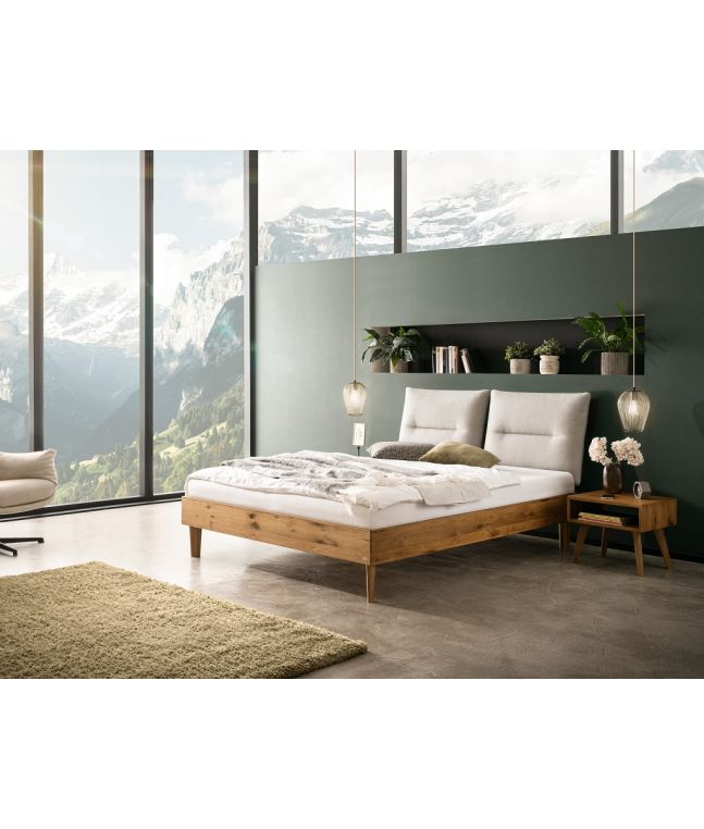 HASENA - Lit Emilia en bois de chêne massif