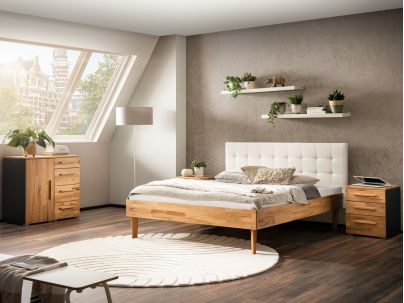 HASENA - Lit Alcamo en Hêtre massif