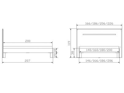 Lit Anna en hêtre massif | Le Monde du Lit