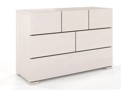 Commode Camelia 6 tiroirs en hêtre massif haut de gamme | Le Monde du Lit