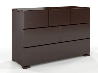 Commode Camelia 6 tiroirs en hêtre massif haut de gamme | Le Monde du Lit