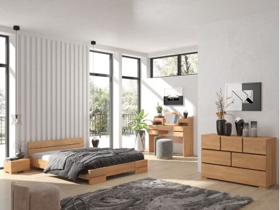 Commode Camelia 6 tiroirs en hêtre massif haut de gamme | Le Monde du Lit