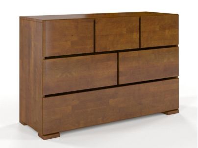 Commode Camelia 6 tiroirs en hêtre massif haut de gamme | Le Monde du Lit