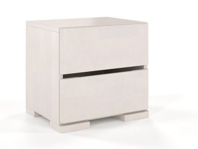 Chevet Camelia 2 tiroirs en hêtre massif haut de gamme | Le Monde du Lit