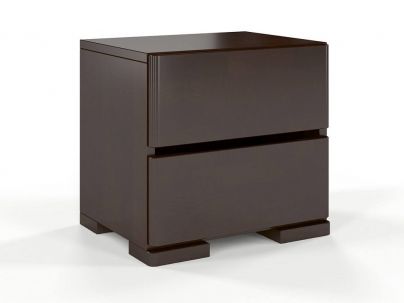 Chevet Camelia 2 tiroirs en hêtre massif haut de gamme | Le Monde du Lit