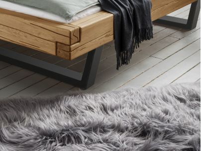 Lit Arthur 7 en chêne massif haut de gamme, meuble pour la chambre. Le Monde du Lit