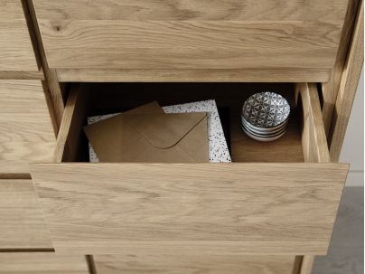 Commode en bois massif FSC, fabrication européenne