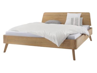 Lit Edda et pieds xylo en bois de chêne massif haut de gamme | Le Monde du Lit