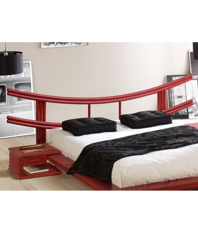 Tête de lit Osaka en rotin haut de gamme, meuble pour la chambre à coucher. Le Monde du Lit