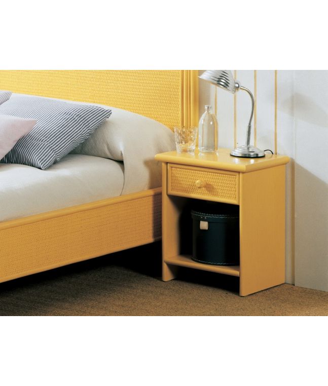 Chevet Palma en rotin haut de gamme, meuble pour la chambre à coucher. Le Monde du Lit