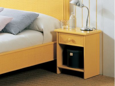Chevet Palma en rotin haut de gamme, meuble pour la chambre à coucher. Le Monde du Lit