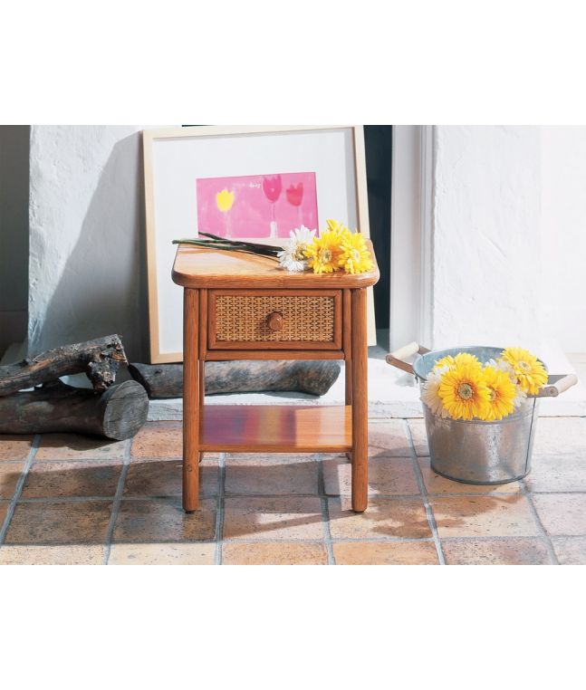 Chevet Jaén en rotin haut de gamme, meuble pour la chambre à coucher. Le Monde du Lit