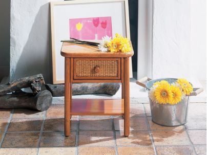 Chevet Jaén en rotin haut de gamme, meuble pour la chambre à coucher. Le Monde du Lit