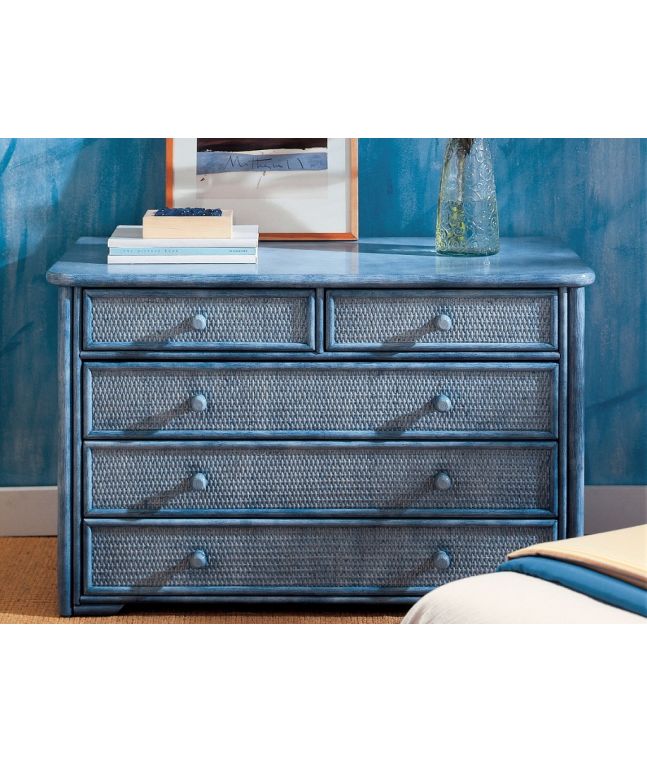 Commode Zaragoza en rotin haut de gamme, meuble pour la chambre à coucher. Le Monde du Lit