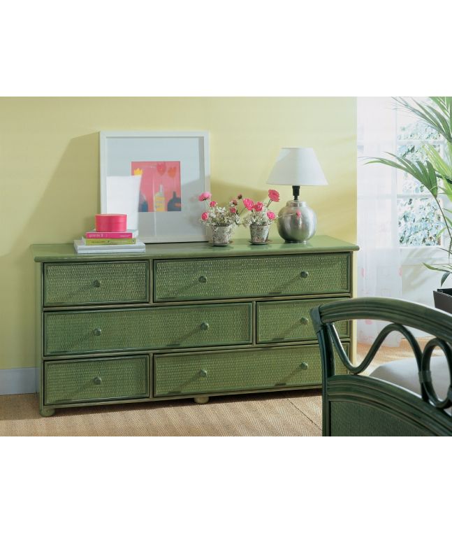 Commode Jaca en rotin haut de gamme, meuble pour la chambre à coucher. Le Monde du Lit