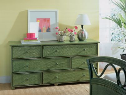 Commode Jaca en rotin haut de gamme, meuble pour la chambre à coucher. Le Monde du Lit