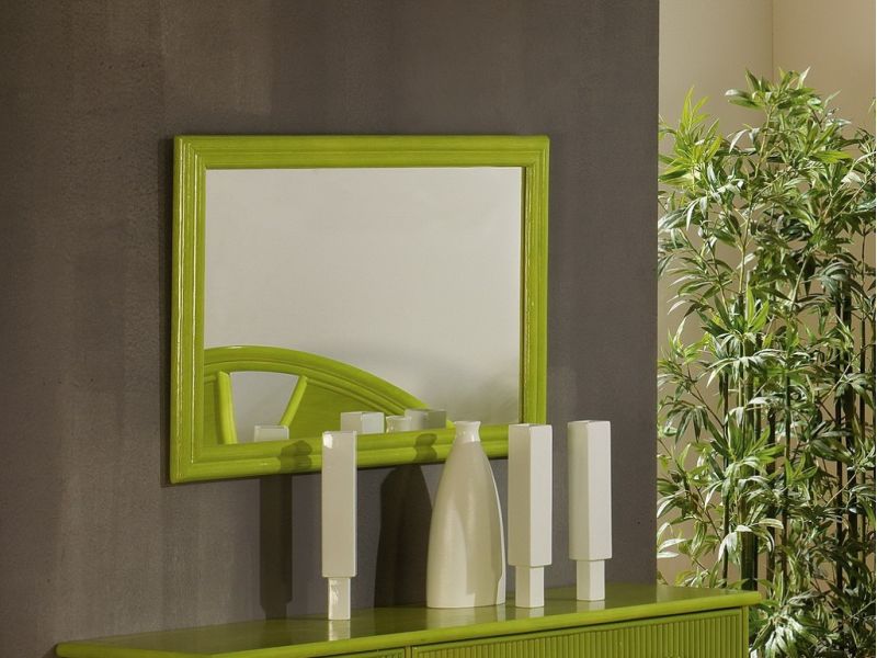 Miroir Gérone en rotin haut de gamme, meuble pour la chambre à coucher. Le Monde du Lit