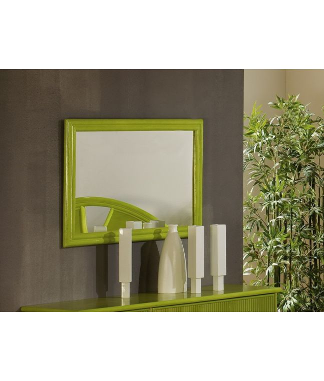 Miroir Gérone en rotin haut de gamme, meuble pour la chambre à coucher. Le Monde du Lit
