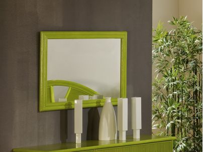 Miroir Gérone en rotin haut de gamme, meuble pour la chambre à coucher. Le Monde du Lit