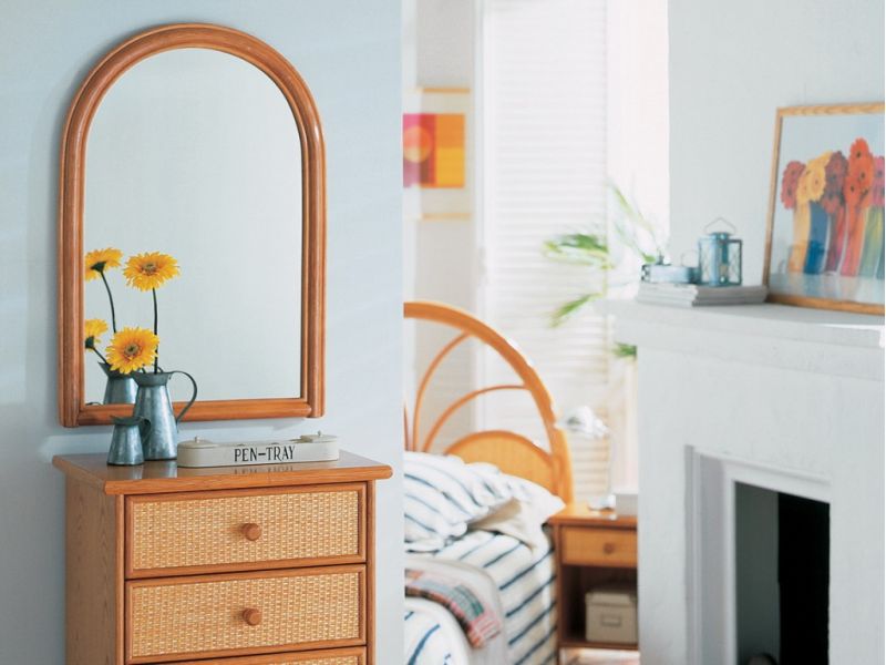 Miroir en rotin Jaén