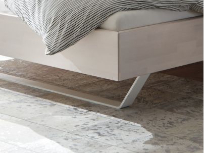 Lit Wood Tida en hêtre massif, Hasena fabricant Suisse. Meuble pour la chambre