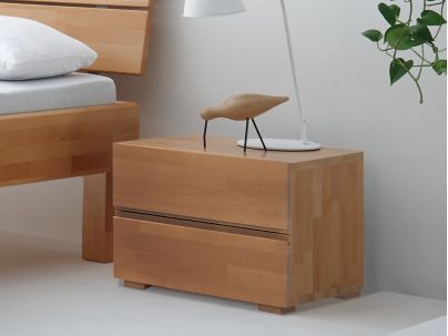 HASENA - Table de nuit en bois massif