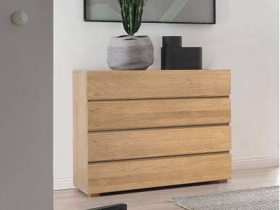 Commode Lovara en Chêne massif Bright | Collection Woodline | Le Monde du Lit