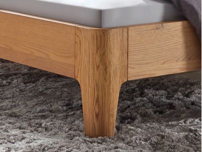 Lit Oak Gabo en bois de chêne massif haut de gamme | Le Monde du Lit