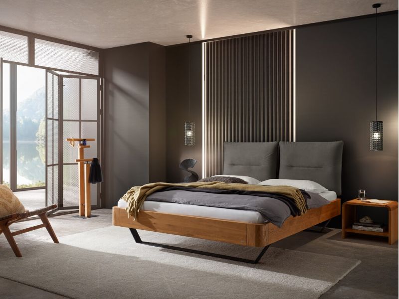 HASENA - Lit Oak Amy en bois de chêne massif