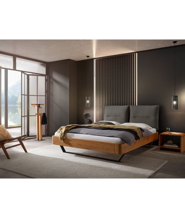 HASENA - Lit Oak Amy en bois de chêne massif