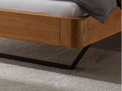 Lit Oak Amy en chêne massif fabriqué par Hasena | Le Monde du Lit