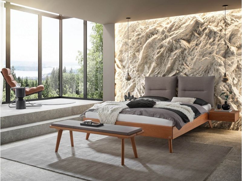 HASENA - Lit Amy en bois de chêne massif