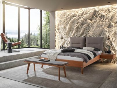 HASENA - Lit Amy en bois de chêne massif