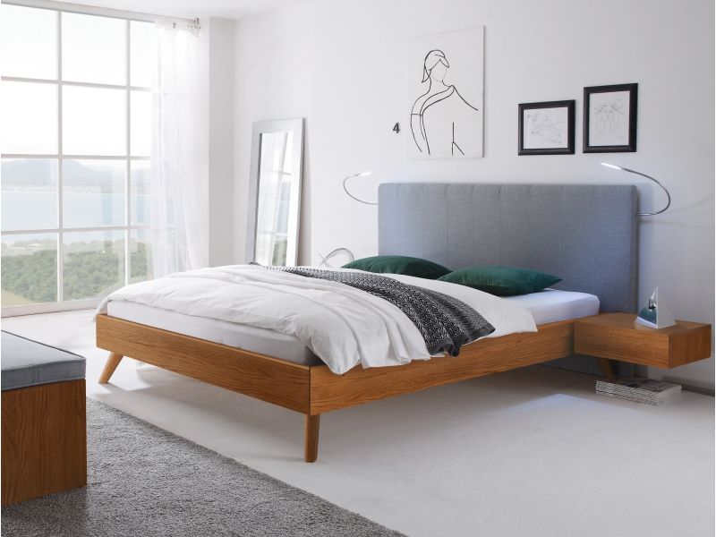 HASENA - Lit Colina en bois de chêne massif