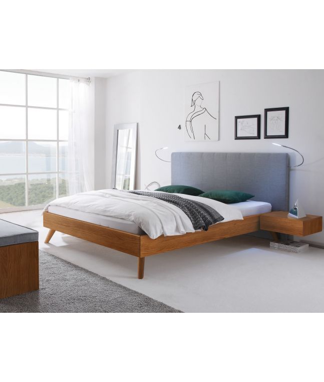 HASENA - Lit Colina en bois de chêne massif