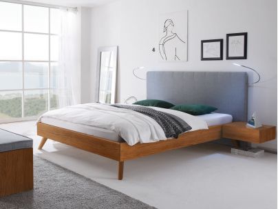 HASENA - Lit Colina en bois de chêne massif