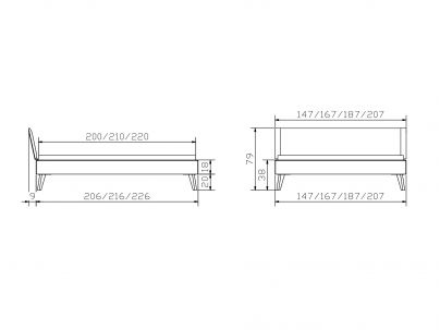 Lit Masi 2 en chêne massif fabriqué par Hasena | Le Monde du Lit
